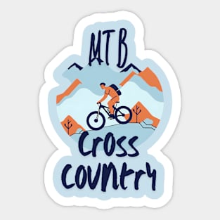 Cross Country Thrills Sticker